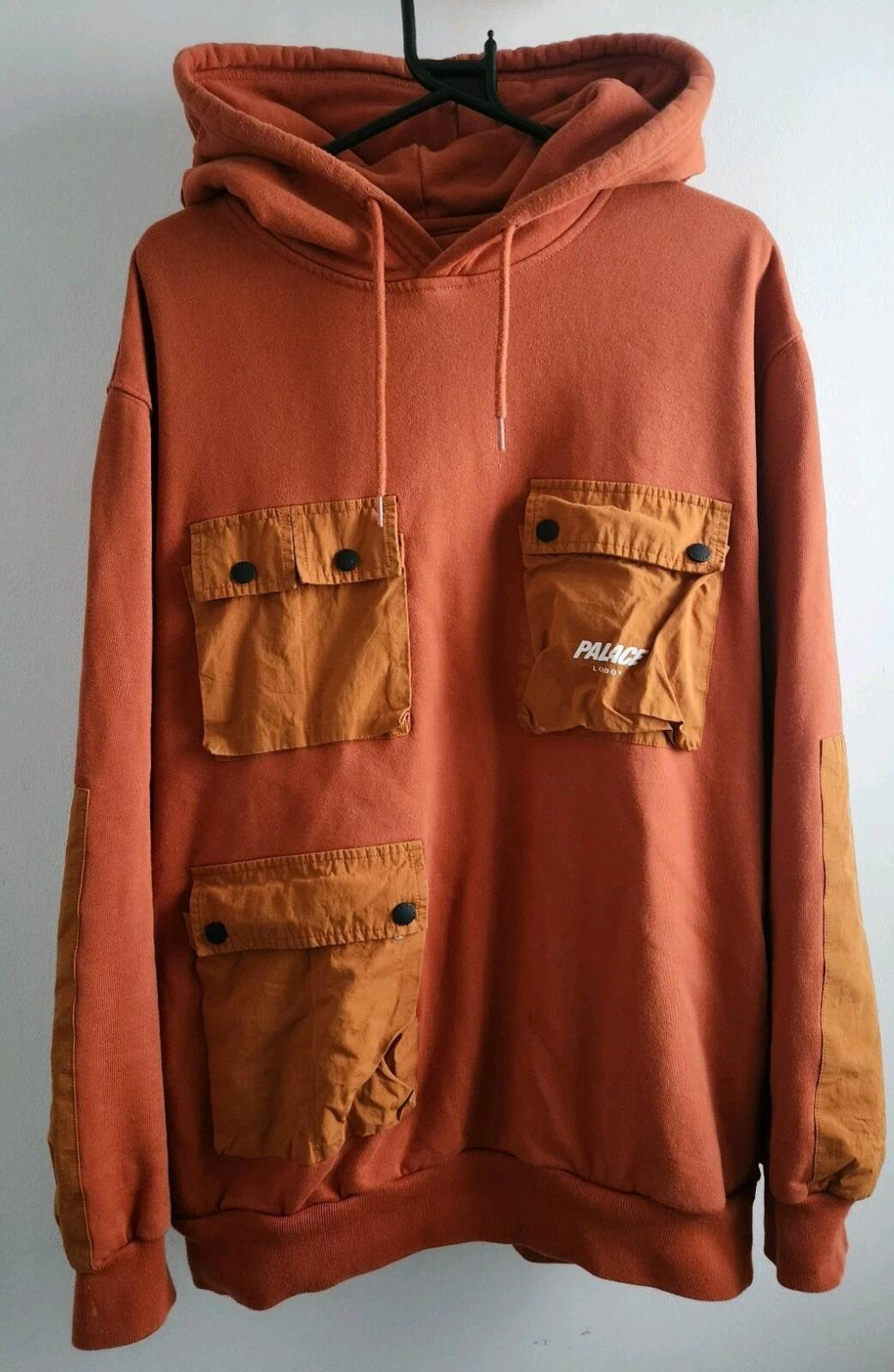 SS21 Palace C-Pocket Hoodie + Joggers Set L Large Orange Utility Skateboards