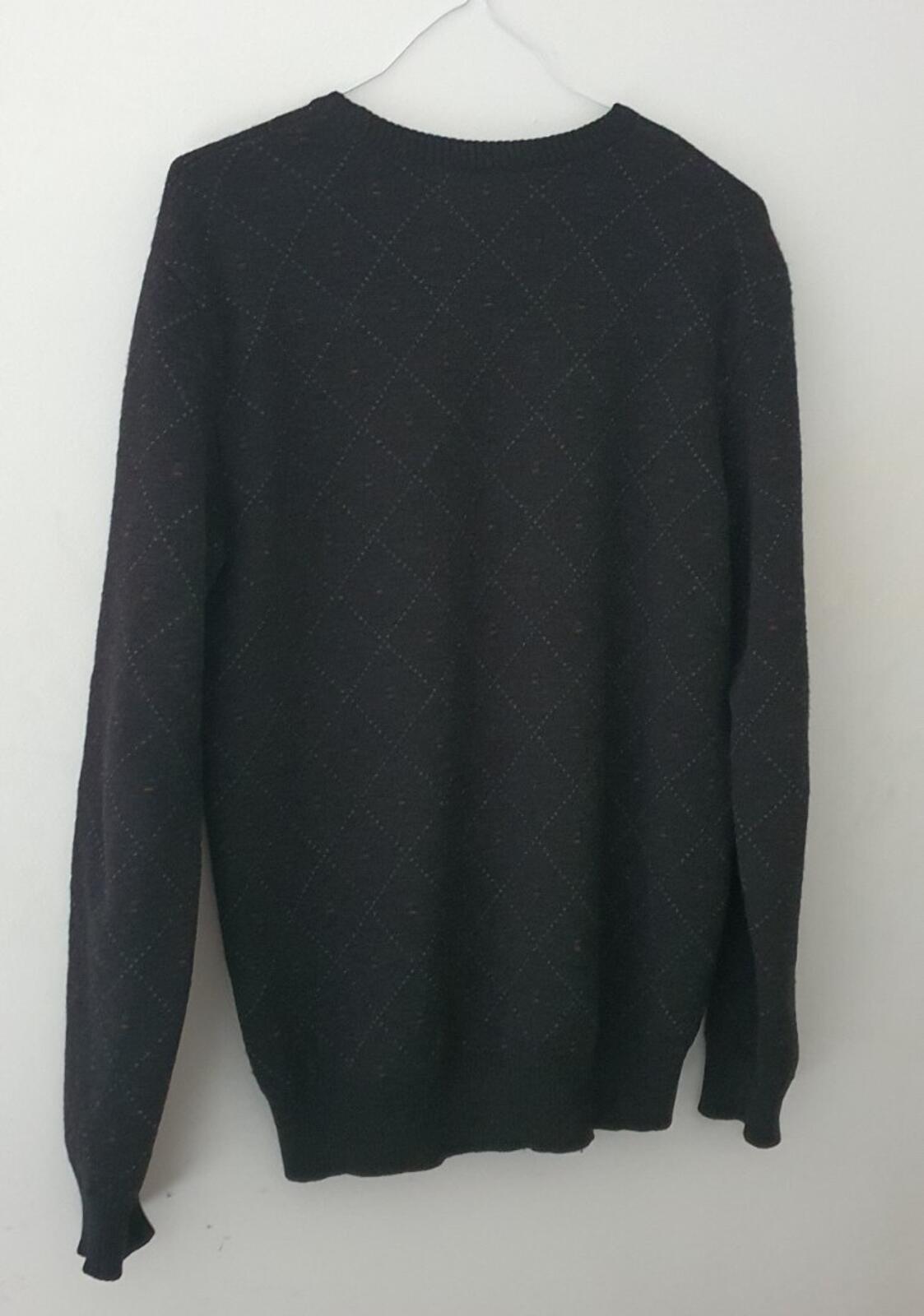 FW11 Supreme Argyle Merino Wool Sweater Black Size M