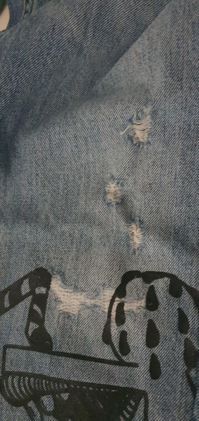 DIESEL Black Gold Graffity Print Jeans Denim Blue Size 30 W30 L30