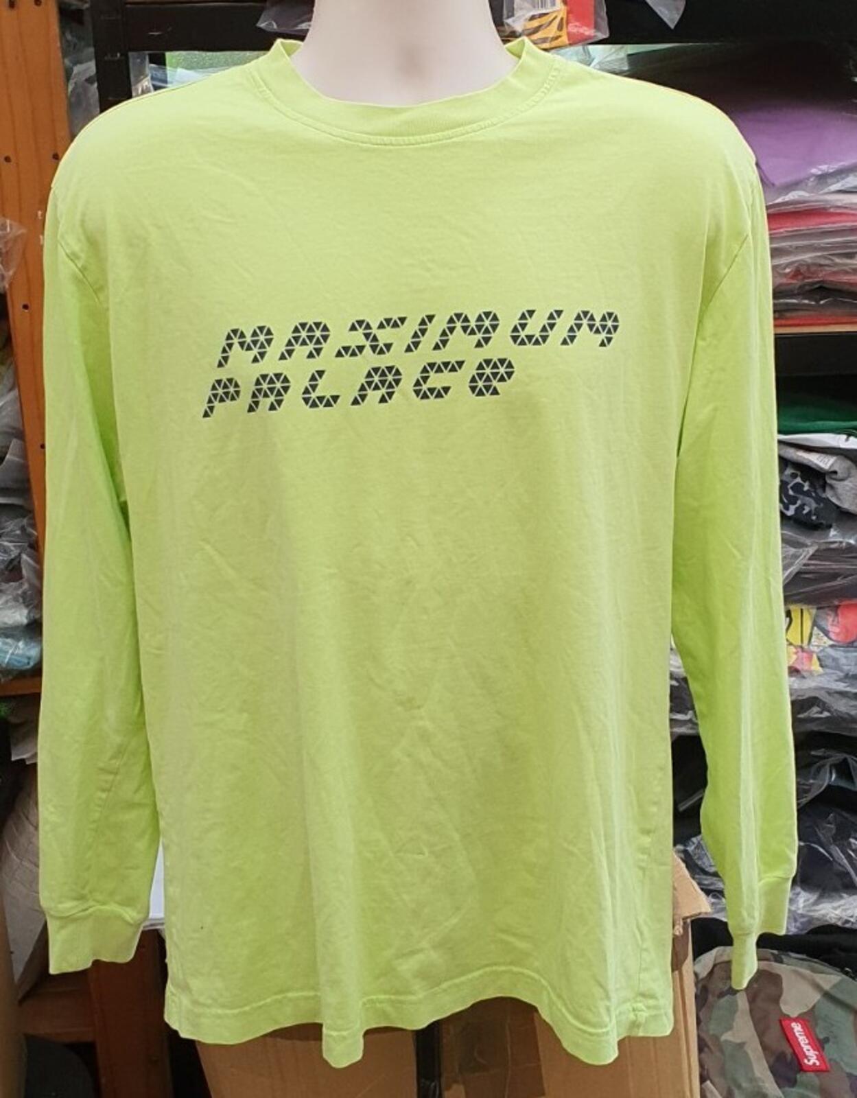 AW17 Palace Tri-Flect L/S T-shirt Fluro Size L