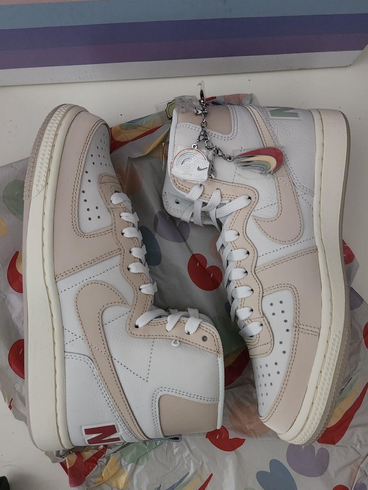 NIKE Terminator High BT RRP Trainers Beige Size US 6 UK 5.5 EUR 38.5
