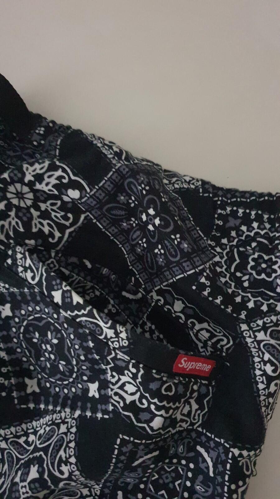 SS15 Supreme Bandana Belted short size S small shorts black