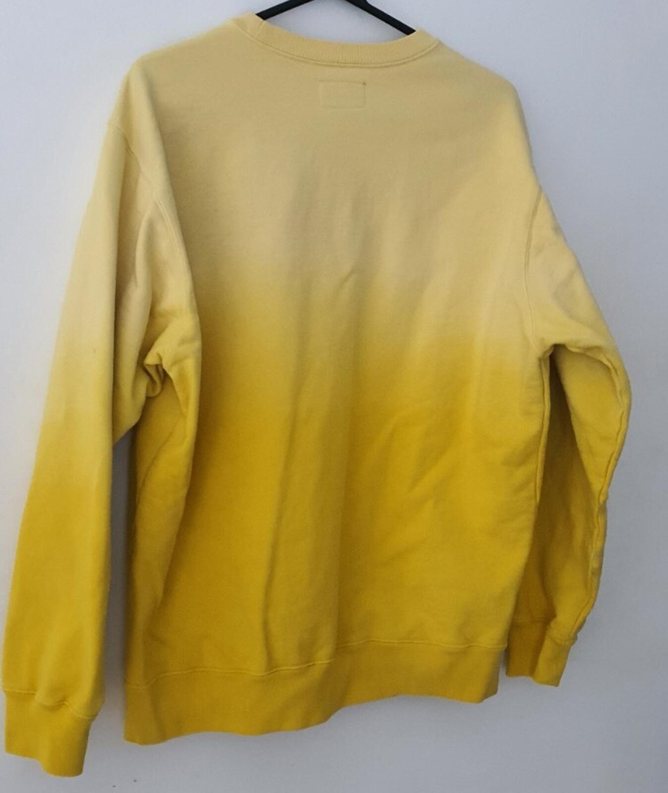 SS19 Supreme Dipped crewneck size M medium yellow sweatshirt New York