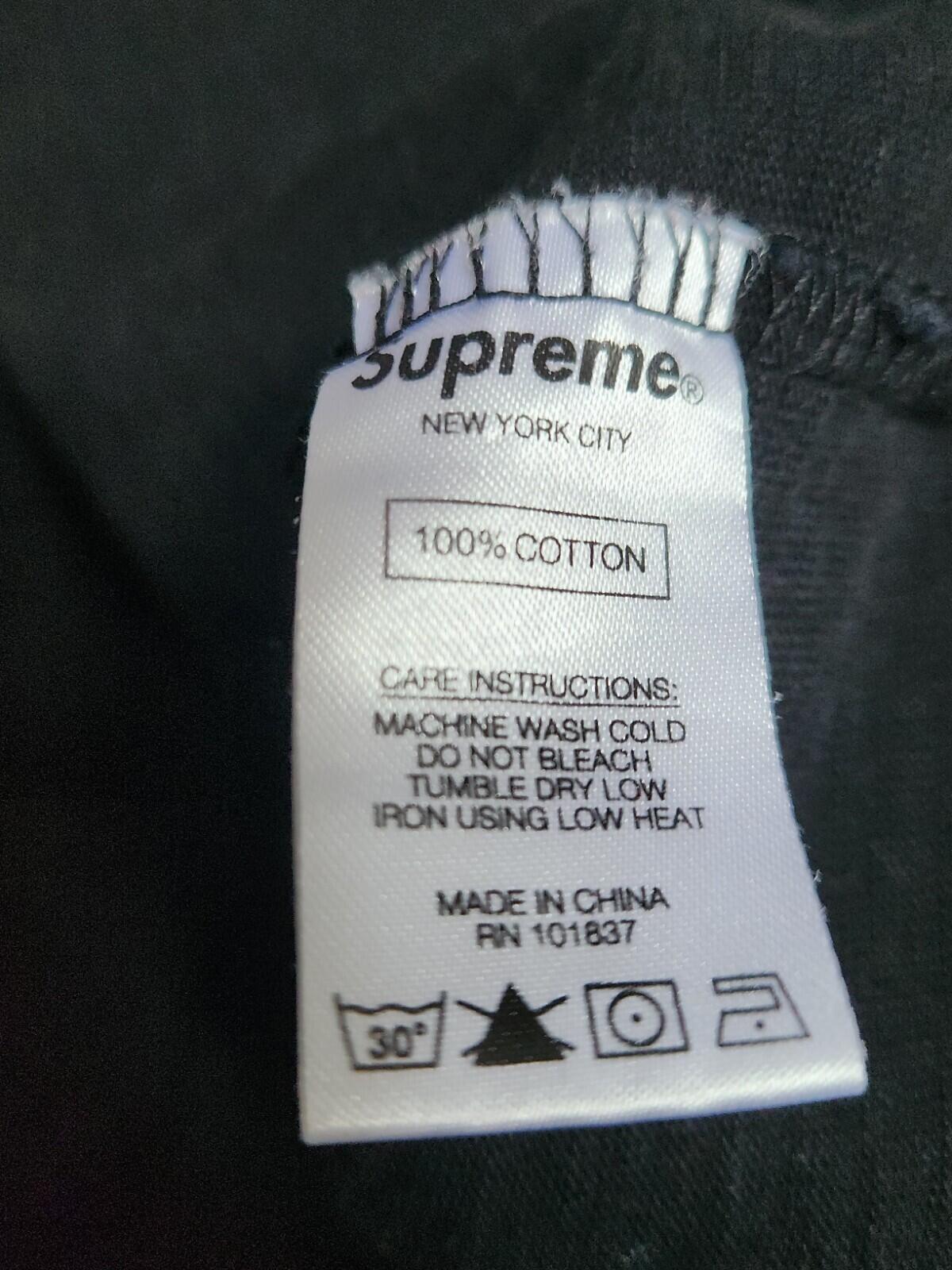 SS18 Supreme Gradient Arc Top Black Tee Size M Medium T-shirt Short Sleeve
