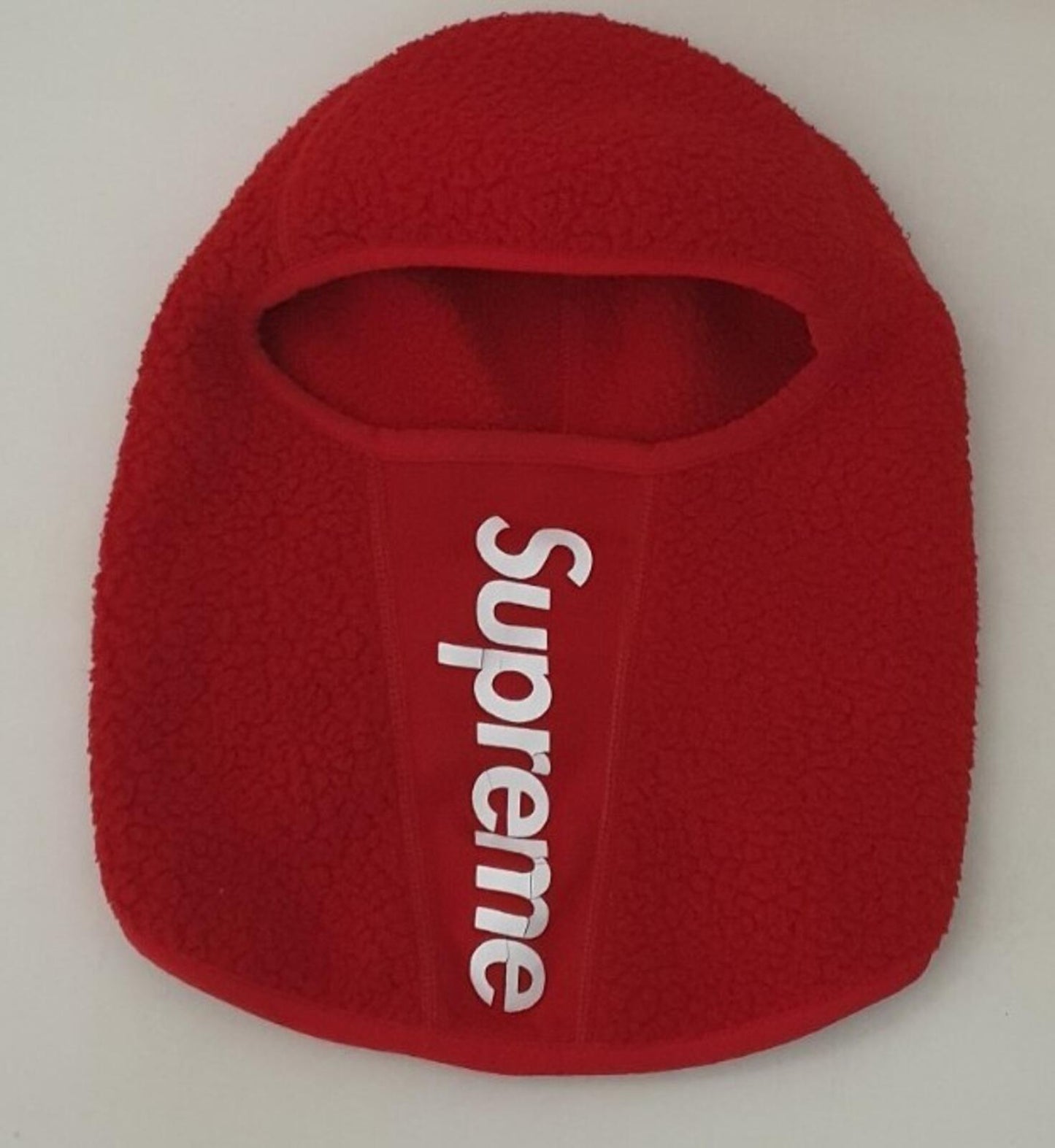 FW17 Supreme Polartec Deep Pile Balaclava red fleece beanie