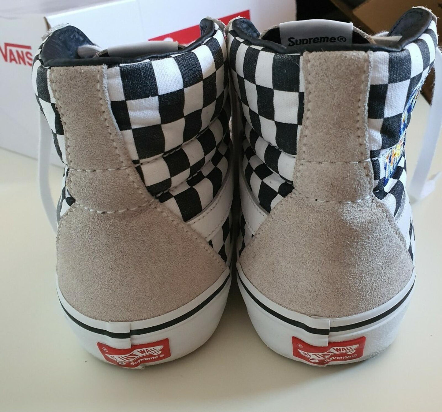 FW19 Supreme x Vans F*ck The World Sk8-Hi Pro UK 9 US 10 EUR 43 White Trainers