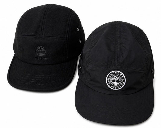 FW21 Supreme x Timberland 2-in-1 Earflap Hat Black Water Resistant