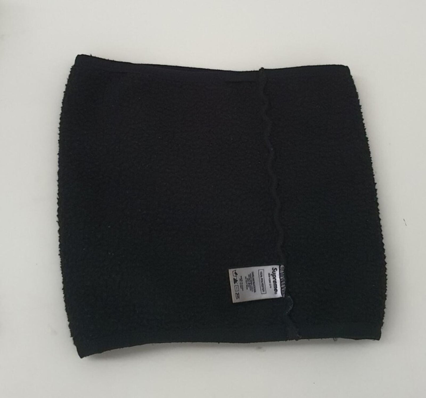FW15 Supreme fleece neck gaiter black neck warmer Accessory Rare
