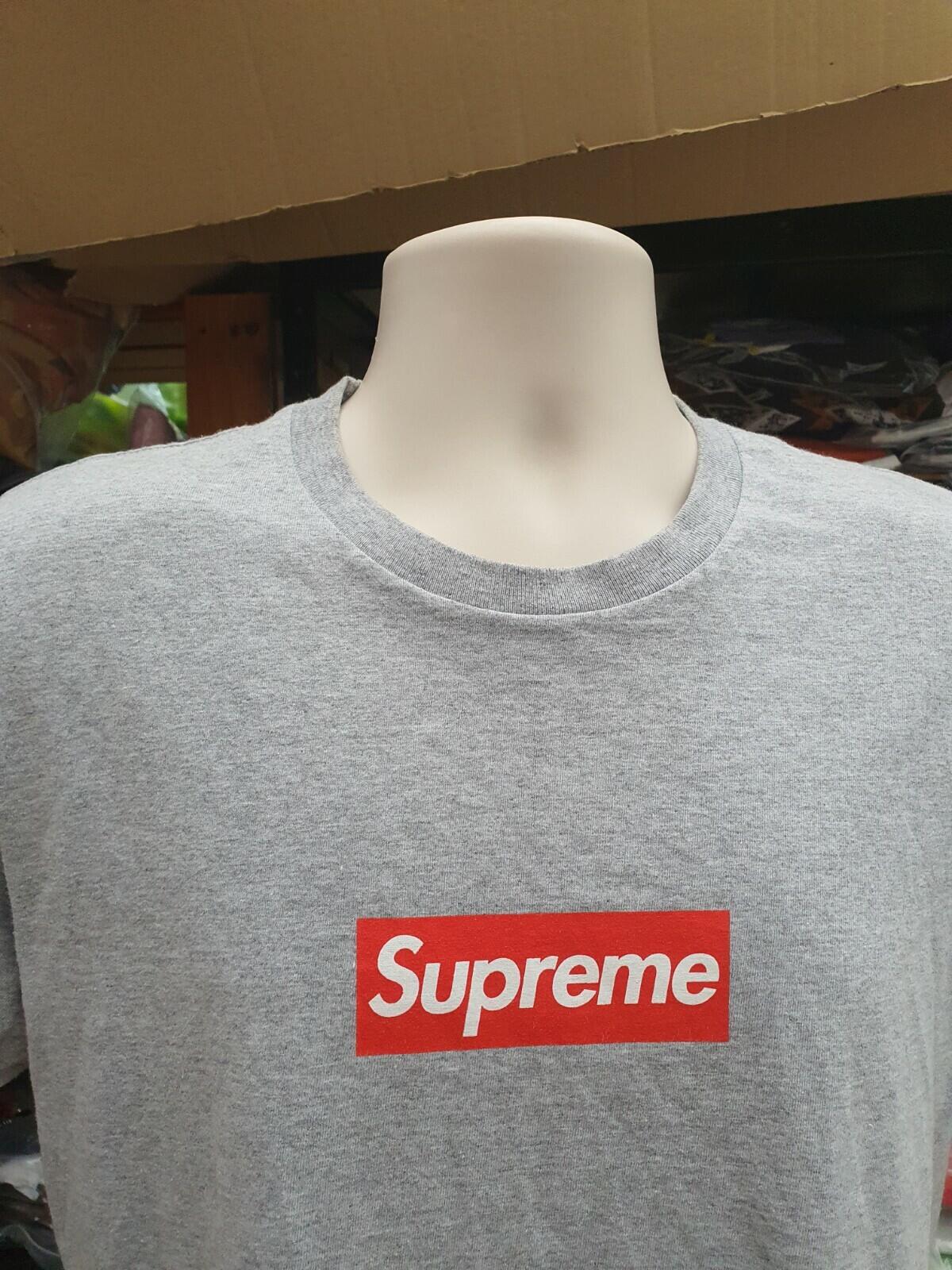 SS14 Supreme 20th Anniversary Box Logo T-Shirt Heather Grey T-Shirt M Medium Selten