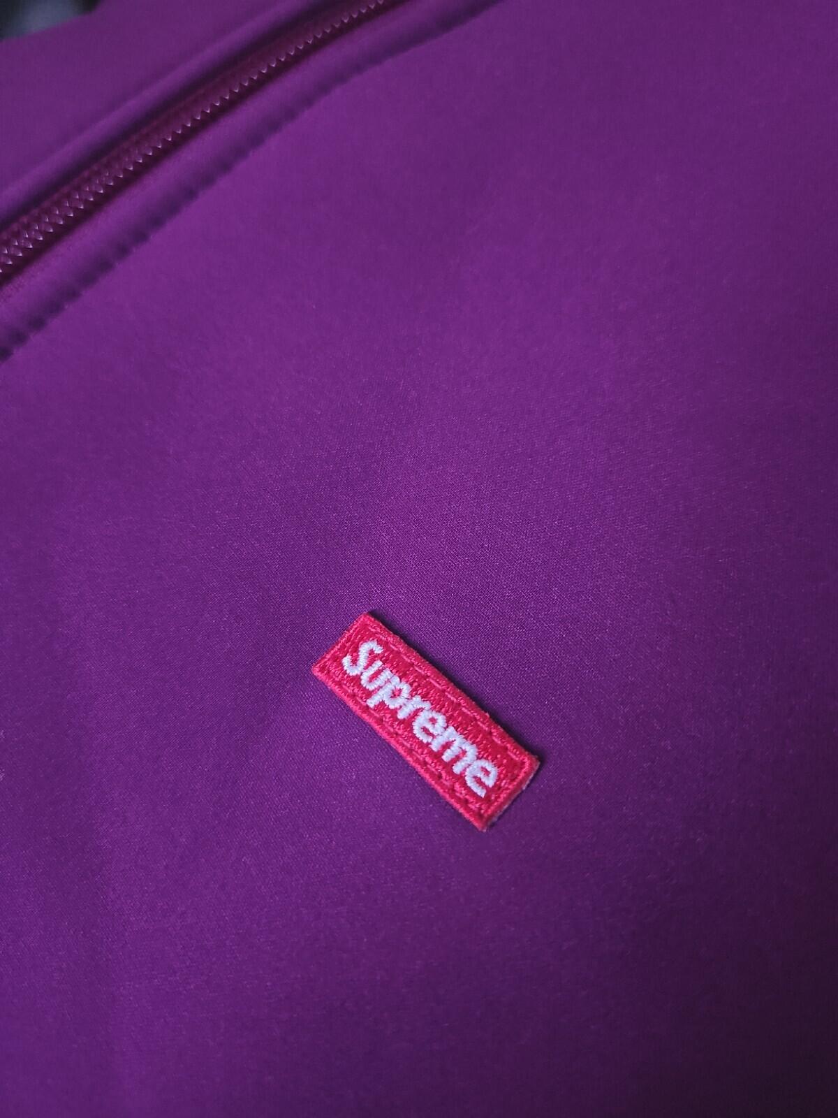 FW21 Supreme GORE WINDSTOPPER Hooded Sweatshirt Plum Size S Water Resistant