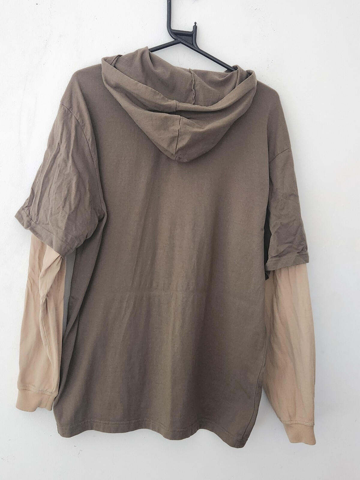 FW22 Supreme Layered Hooded L/S Top Hoodie Olive Size M