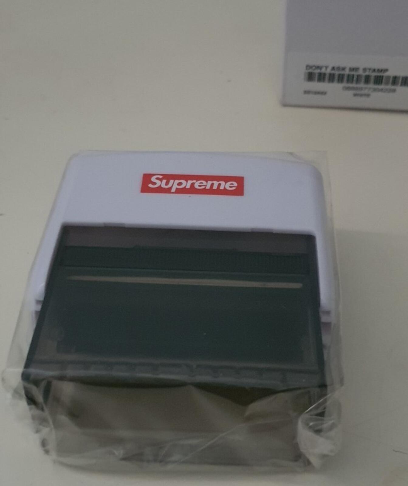 SS18 Supreme Don't Ask Me 4 Shi t stamp New Accessory