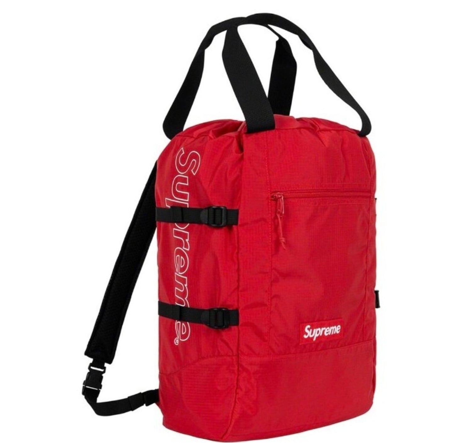 SS19 Supreme tote backpack Red bag cordura 18L nylon