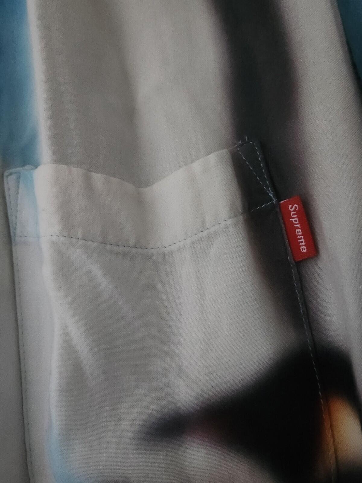 FW20 Supreme Penguin Rayon S/S Shirt Blue Size M