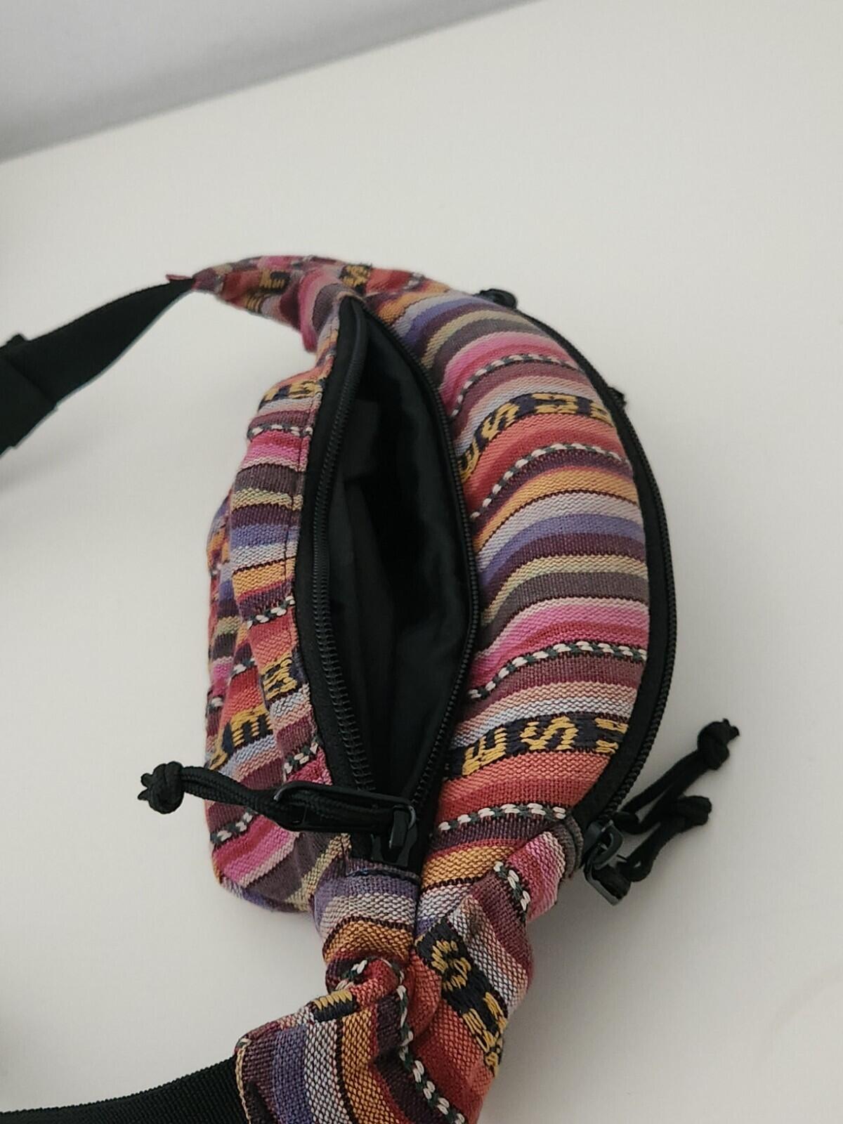 SS20 Supreme Woven Stripe Waist Bag Multicolour