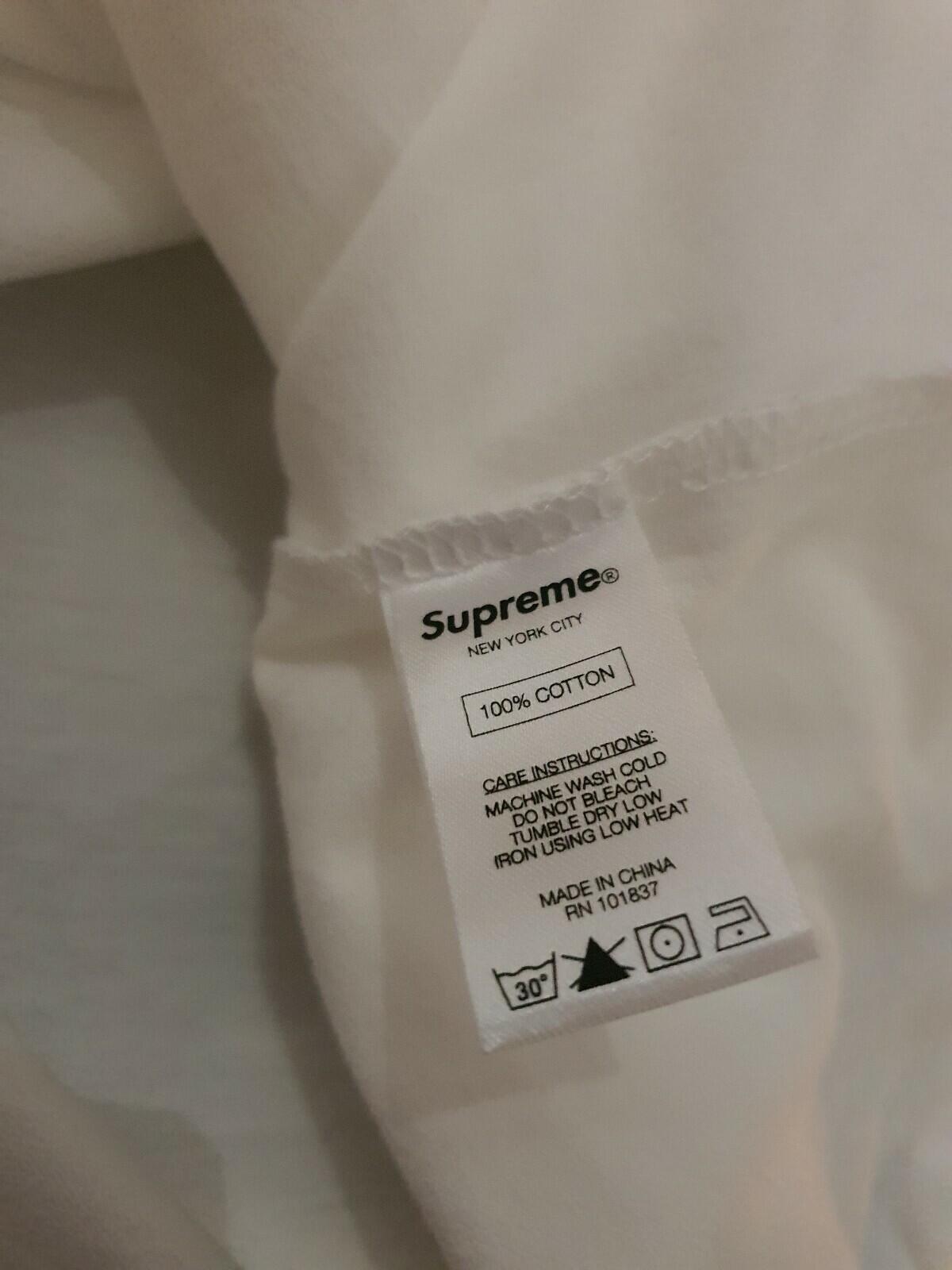 FW16 Supreme Pocket Tee White Size M