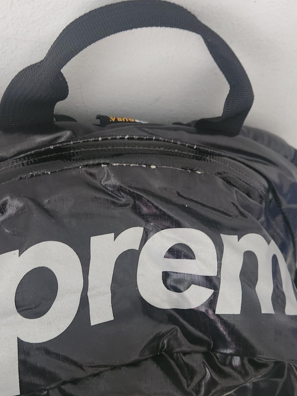 FW17 Supreme black backpack Cordura Fabric box logo Reflective text 20L Bag