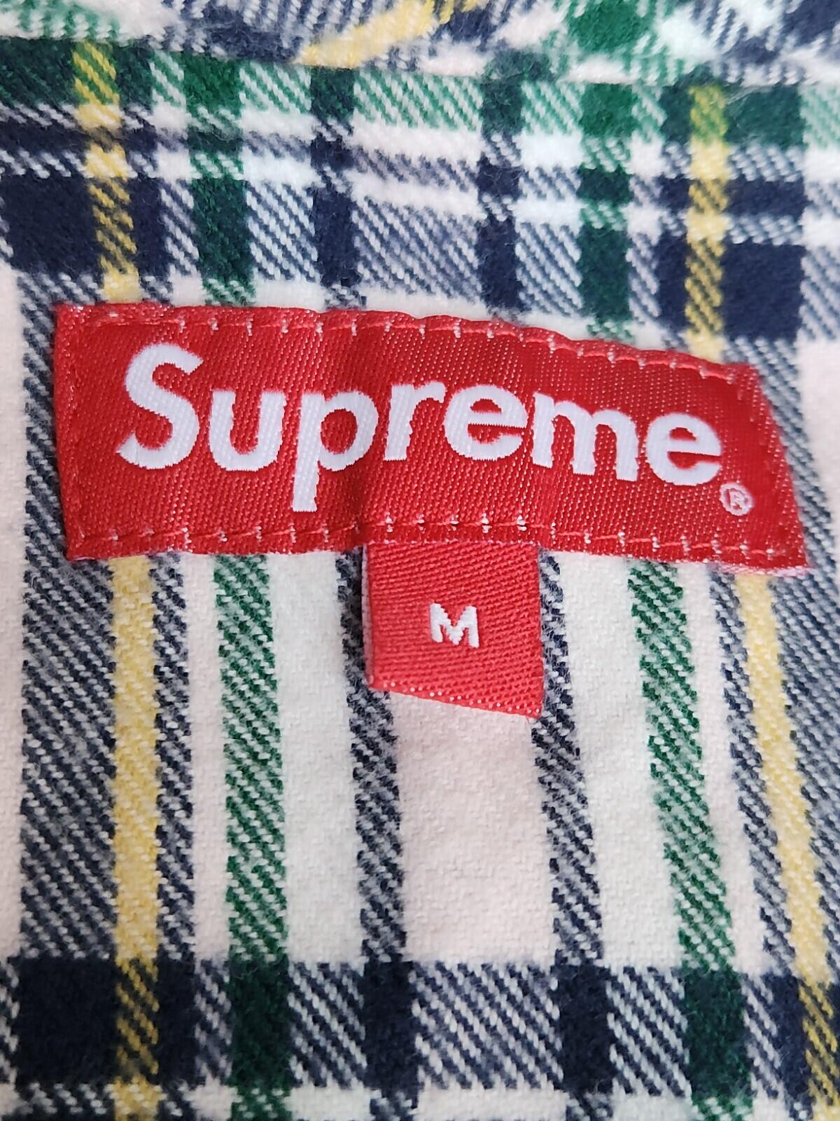 FW20 Supreme Tartan Flannel Cargo Vest size M Medium