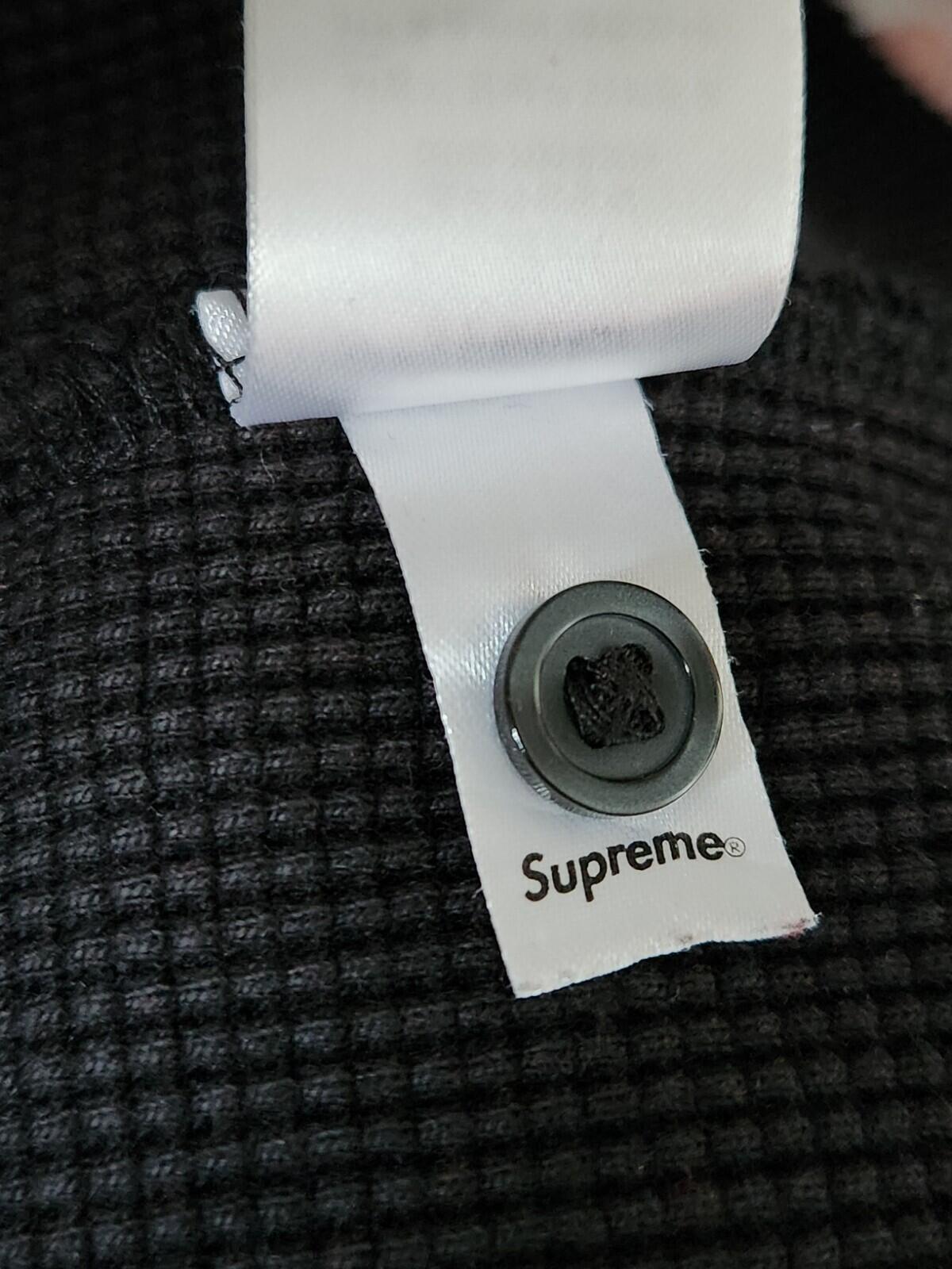 FW23 Supreme x Bounty Hunter Thermal Henley L/S Top size L large Black