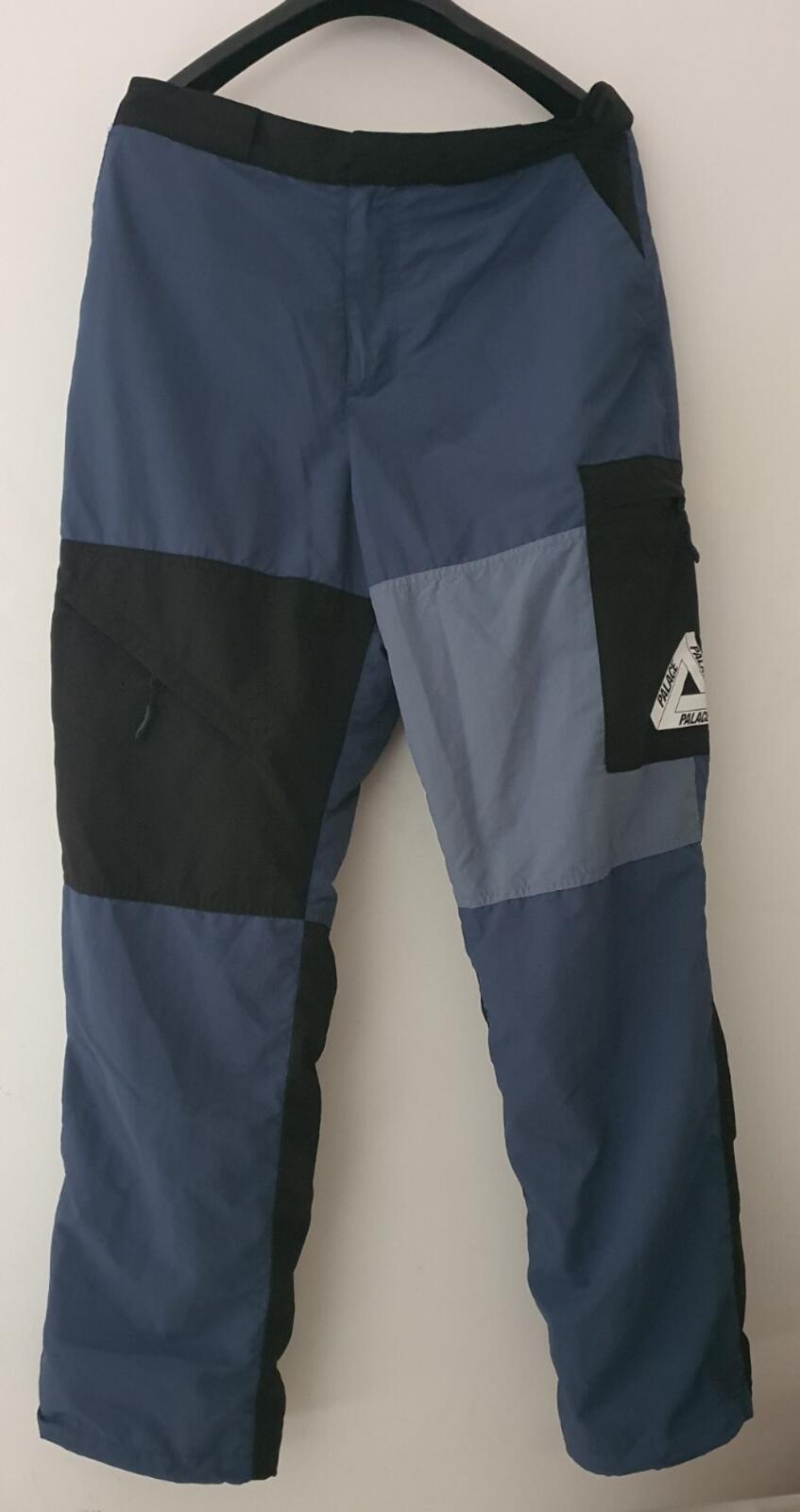 SS18 PALACE Skateboards Moorish Shell pant L large blue trousers pants Tri-Ferg