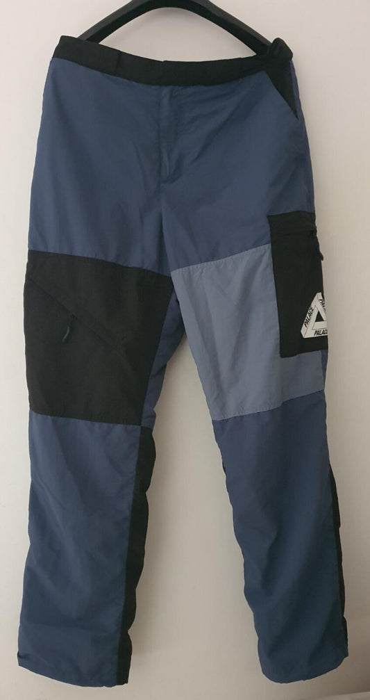 SS18 PALACE Skateboards Moorish Shell pant L large blue trousers pants Tri-Ferg