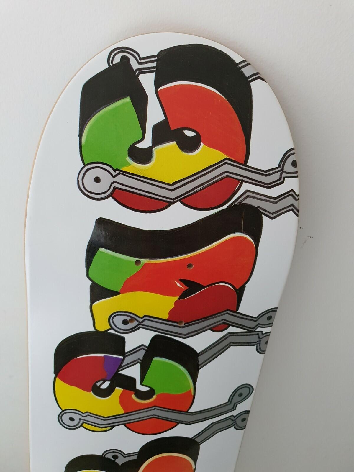 FW16 Supreme Blade Whole Car Skateboard Deck White Skate Accessory