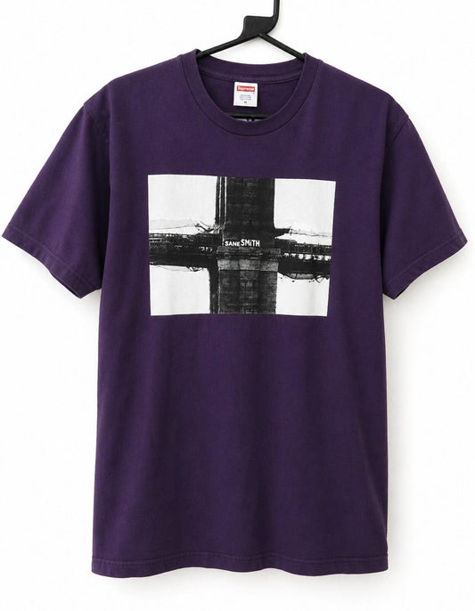 FW19 Supreme Bridge Tee Morado Talla M Sane Smith