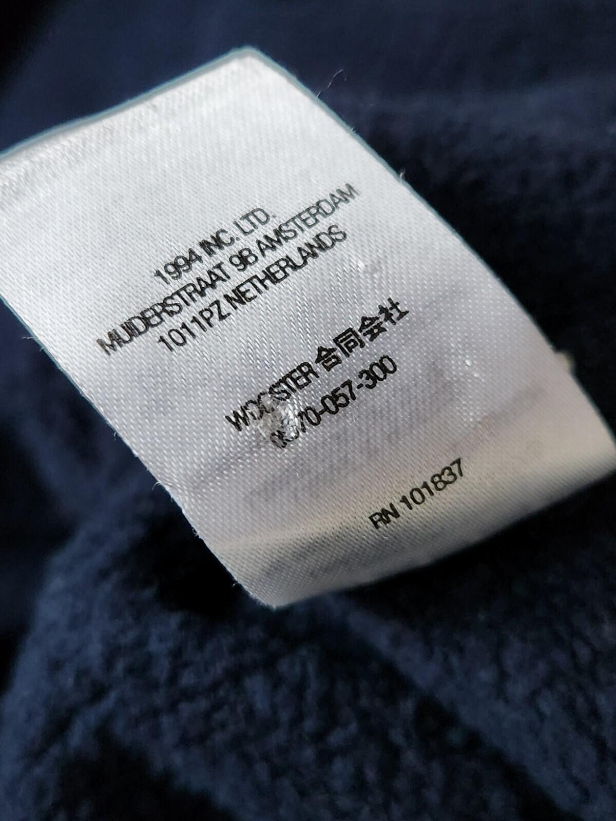 SS22 Supreme Team Chenille Kapuzenpullover Größe M Navy Hoodie
