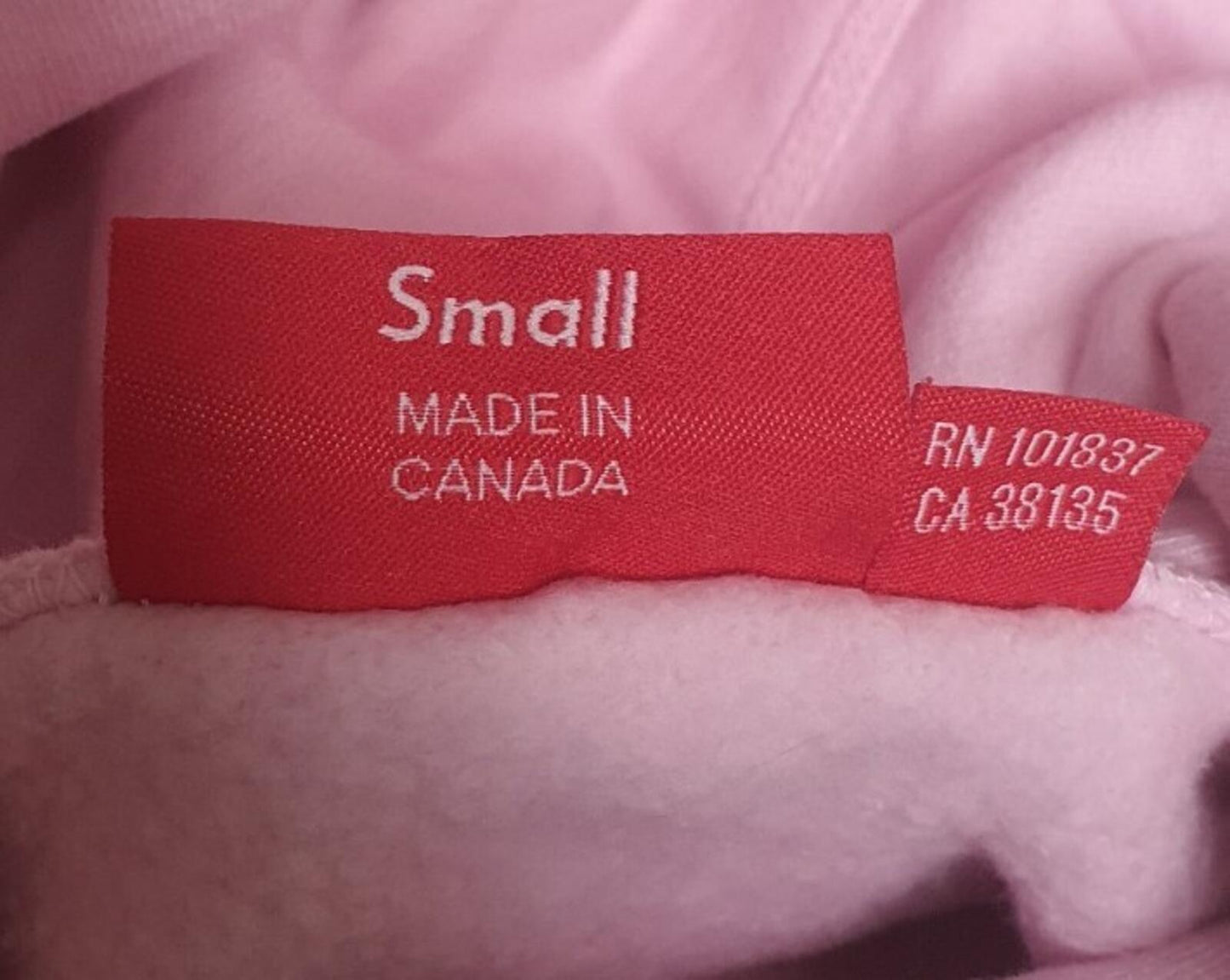 FW20 Supreme Drop Shadow Hooded Sweatshirt Light Pink Size S