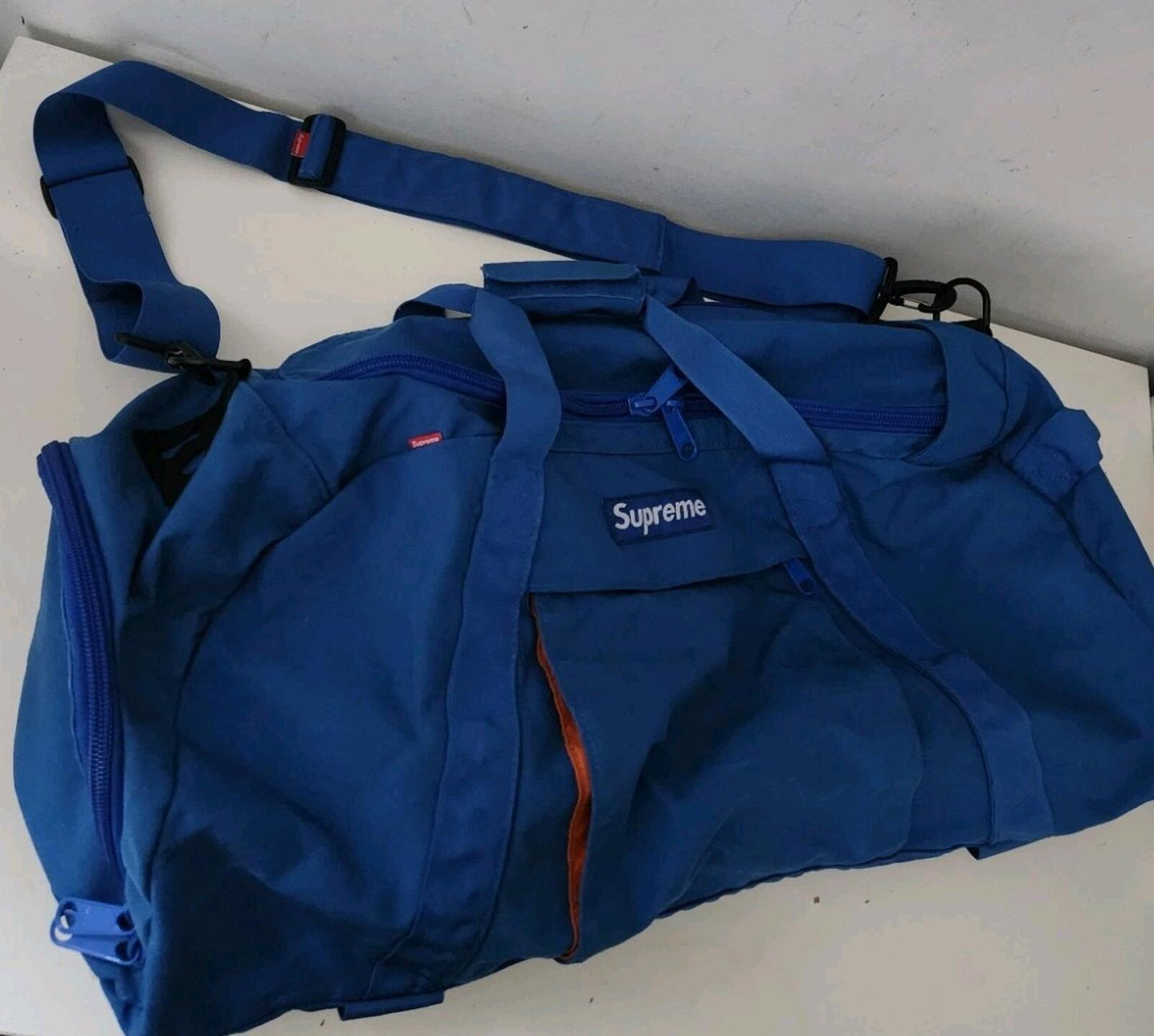 FW04 Supreme 40 Thieves XD Duffle Bag Blue Duffel Vintage 2004 Made In U.S.A