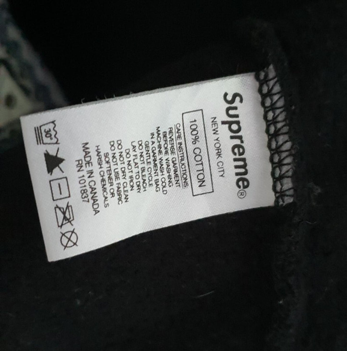 FW20 Supreme Pharaoh Studded Kapuzenpullover Schwarz Größe M Medium Hoodie