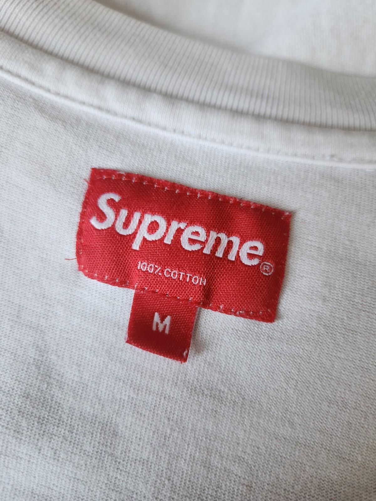 SS21 Supreme Old English Rhinestone S/S Top White Tee Size M