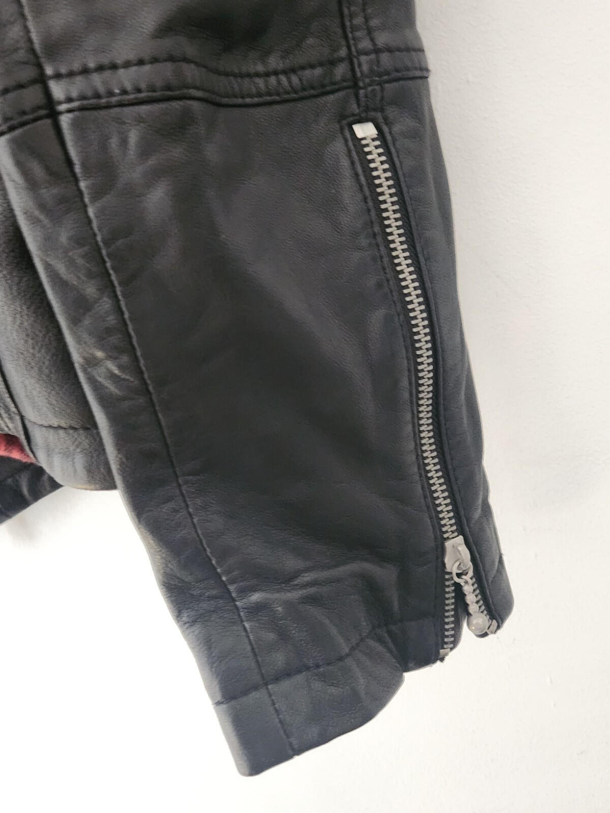 ALL SAINTS Rango biker jacket size £375 medium lamb leather