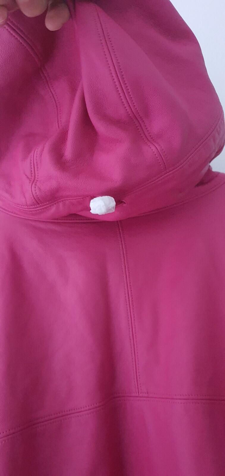 SS22 Supreme GORE-TEX leather jacket RRP $768 Size XL Magenta Pink Waterproof