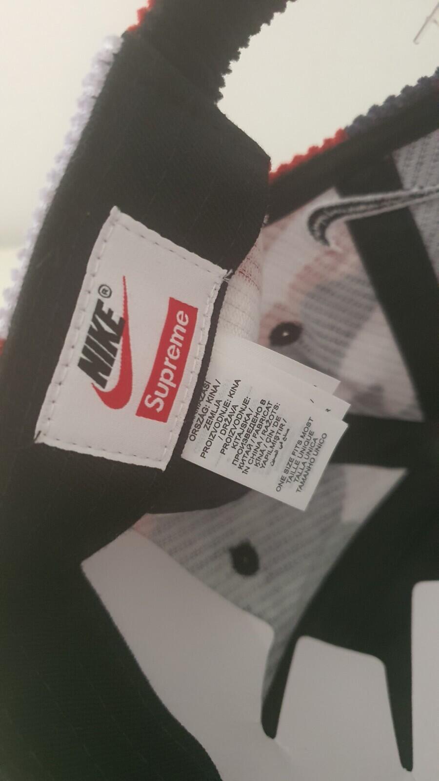 SS22 Supreme x Nike Arc Corduroy 6-panel Cap Red Camo
