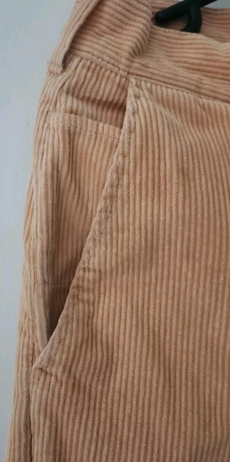 FW17 Supreme Corduroy Work Pant size 30 W30 L30 zip up trousers pants Peach S
