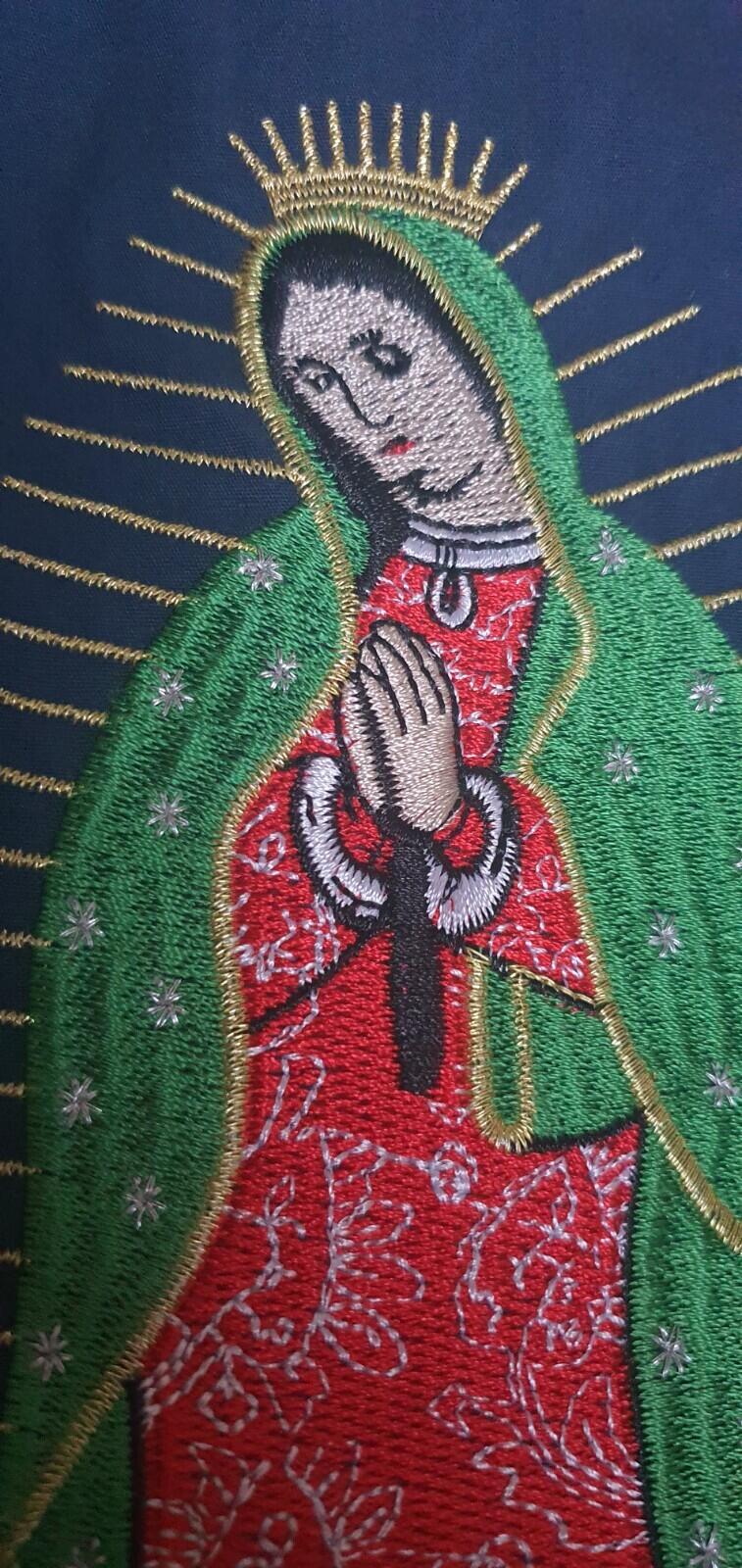 SS16 Supreme Virgin Mary Work S/S Shirt Blue Size M