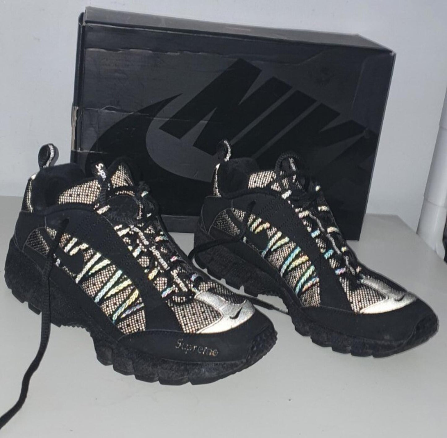 FW17 Supreme x Nike Air Humara '17 Sportschuhe Schwarz Größe US 10 UK 9 EU 44 Los