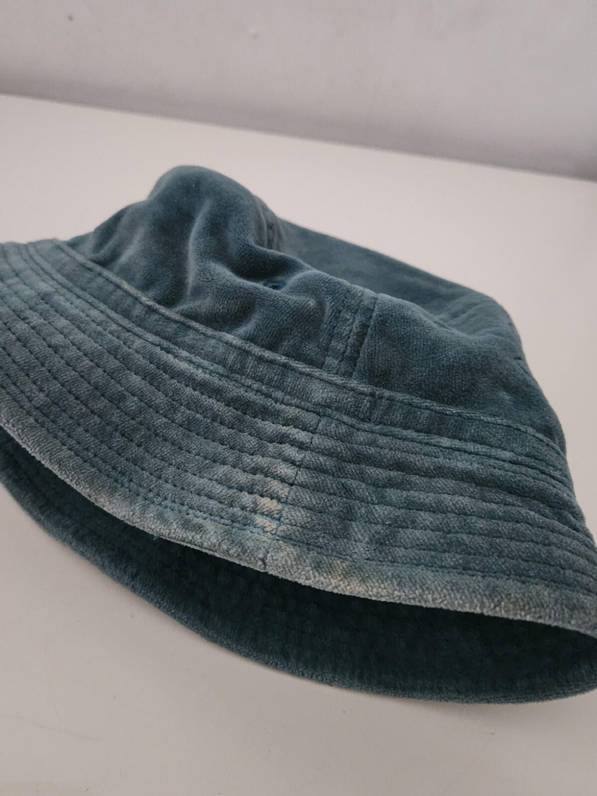 SS18 Supreme x Lacoste Velour crusher size M Medium Teal bucket hat