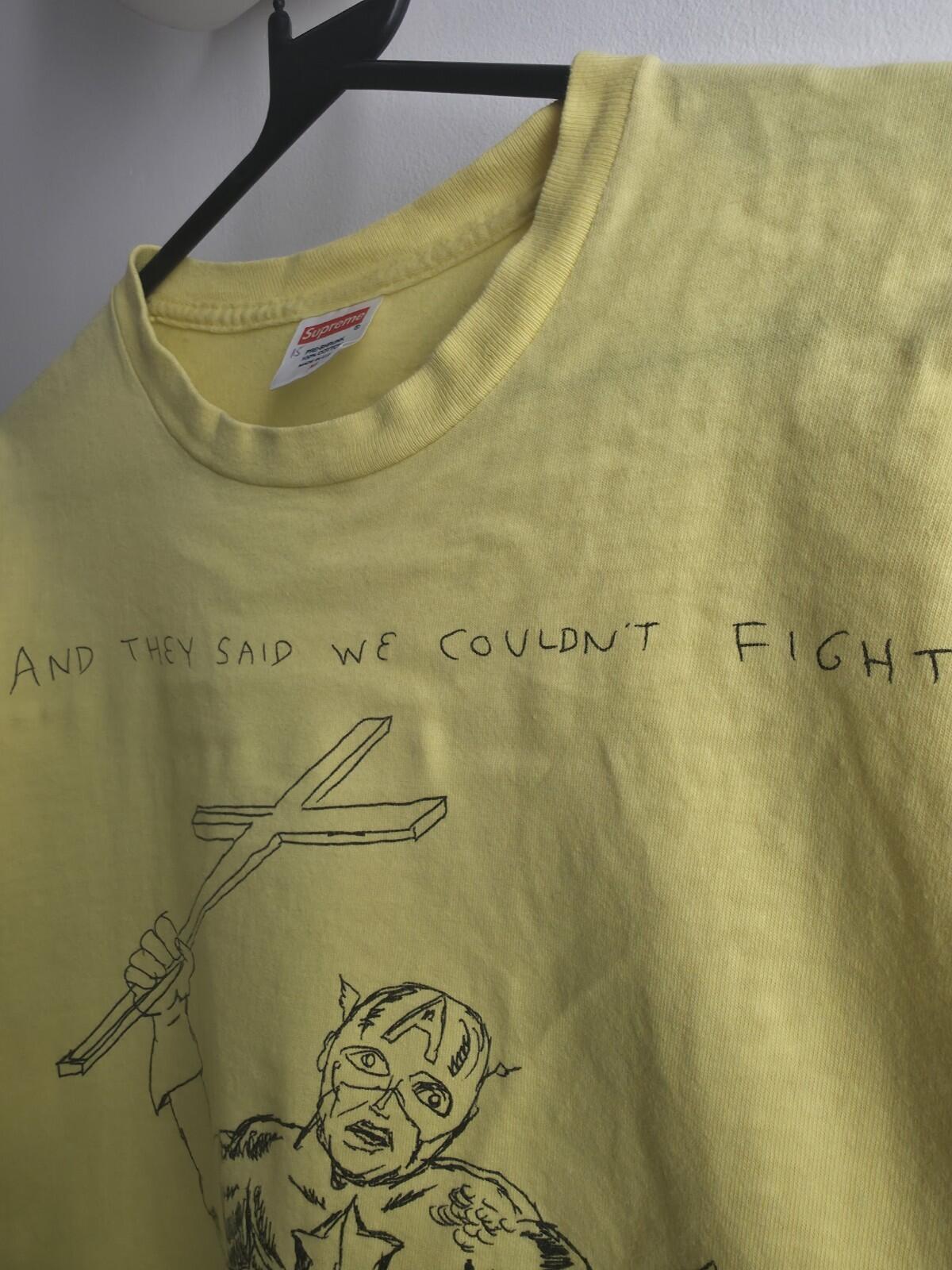 SS12 Supreme Daniel Johnston Captain Fight Tee Yellow Size M