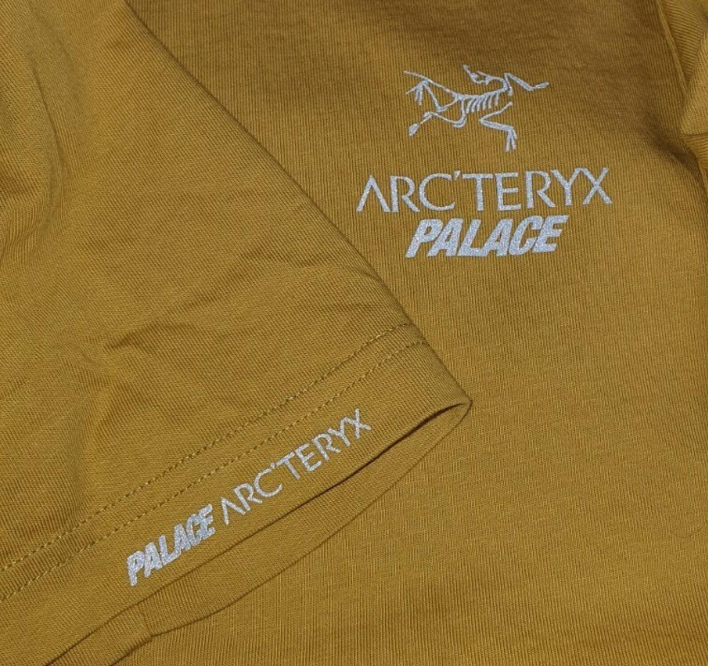 FW20 Palace x Arc'teryx tee size S small gold T-shirt reflective triferg yellow