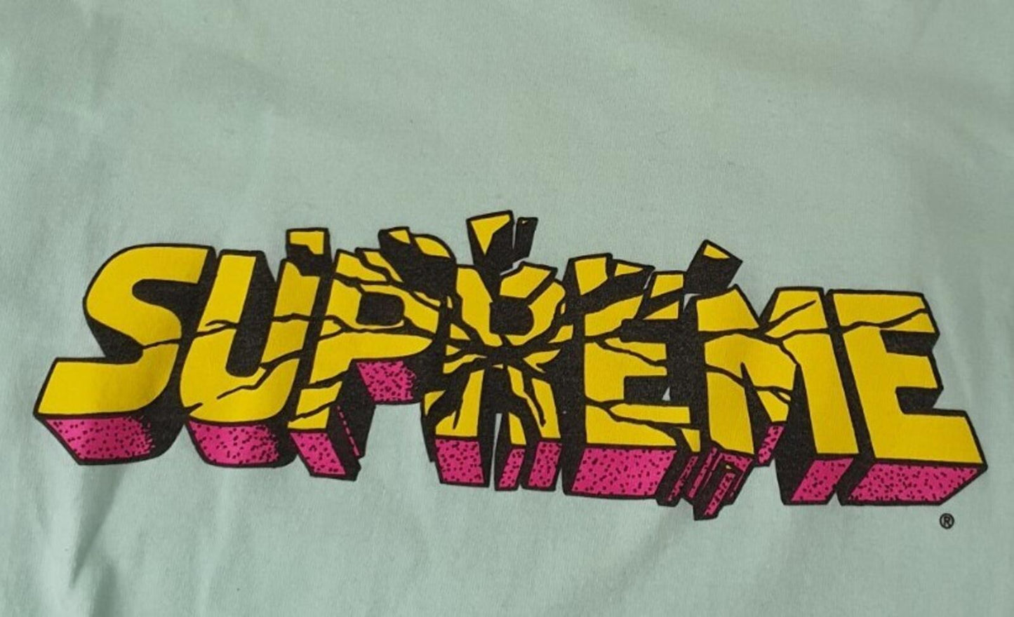 FW08 Supreme Hulk Smash Logo Tee Size L