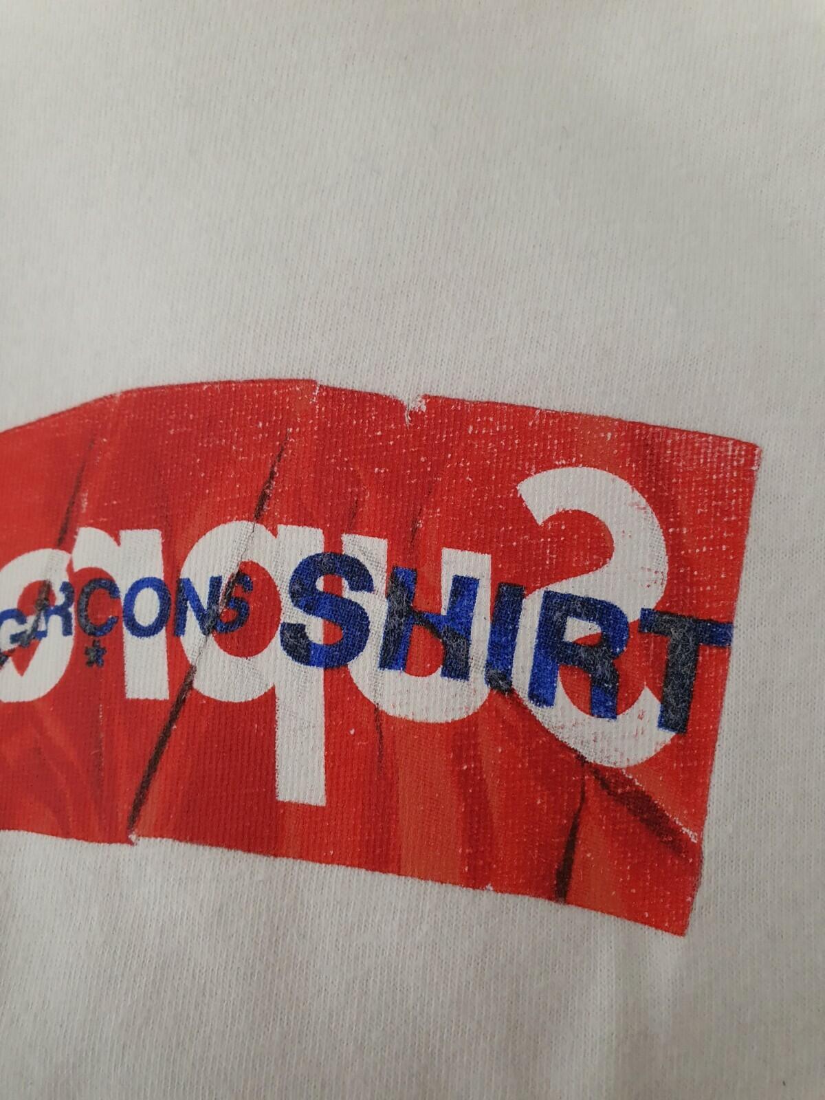 SS17 Supreme CDG Commes Des Garçons Shirt Box logo tee white T-shirt M medium