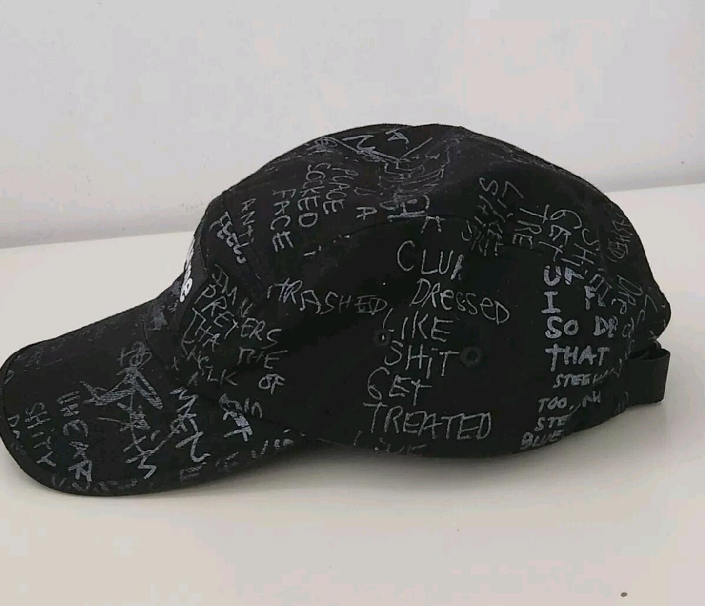 SS23 Supreme Gonz Poems Camp Cap Schwarz Mark Gonzales