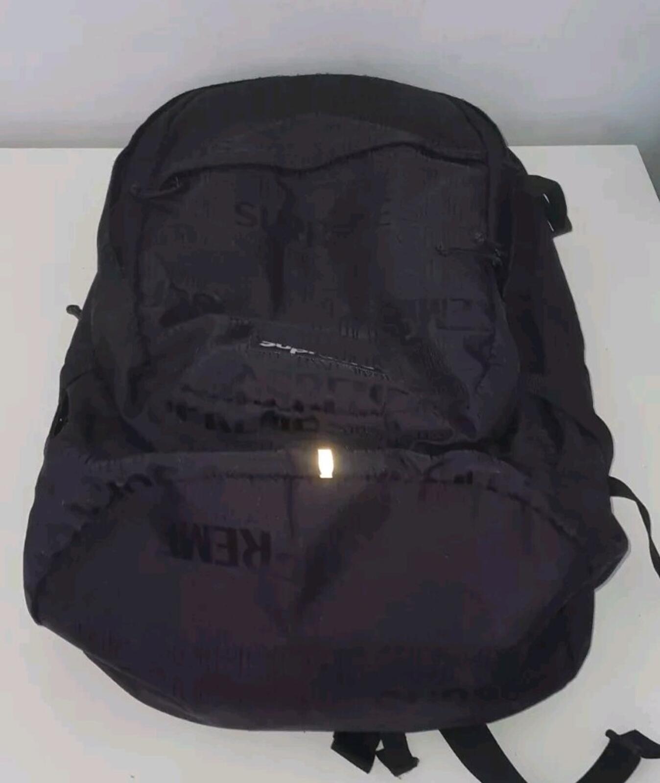 SS19 Supreme Black Backpack Schwarz