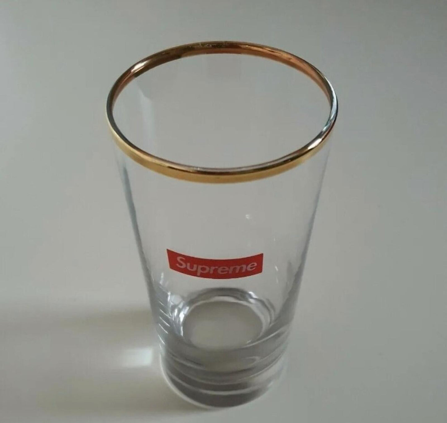 FW15 Supreme Bar Glass clear small red box logo Accessory