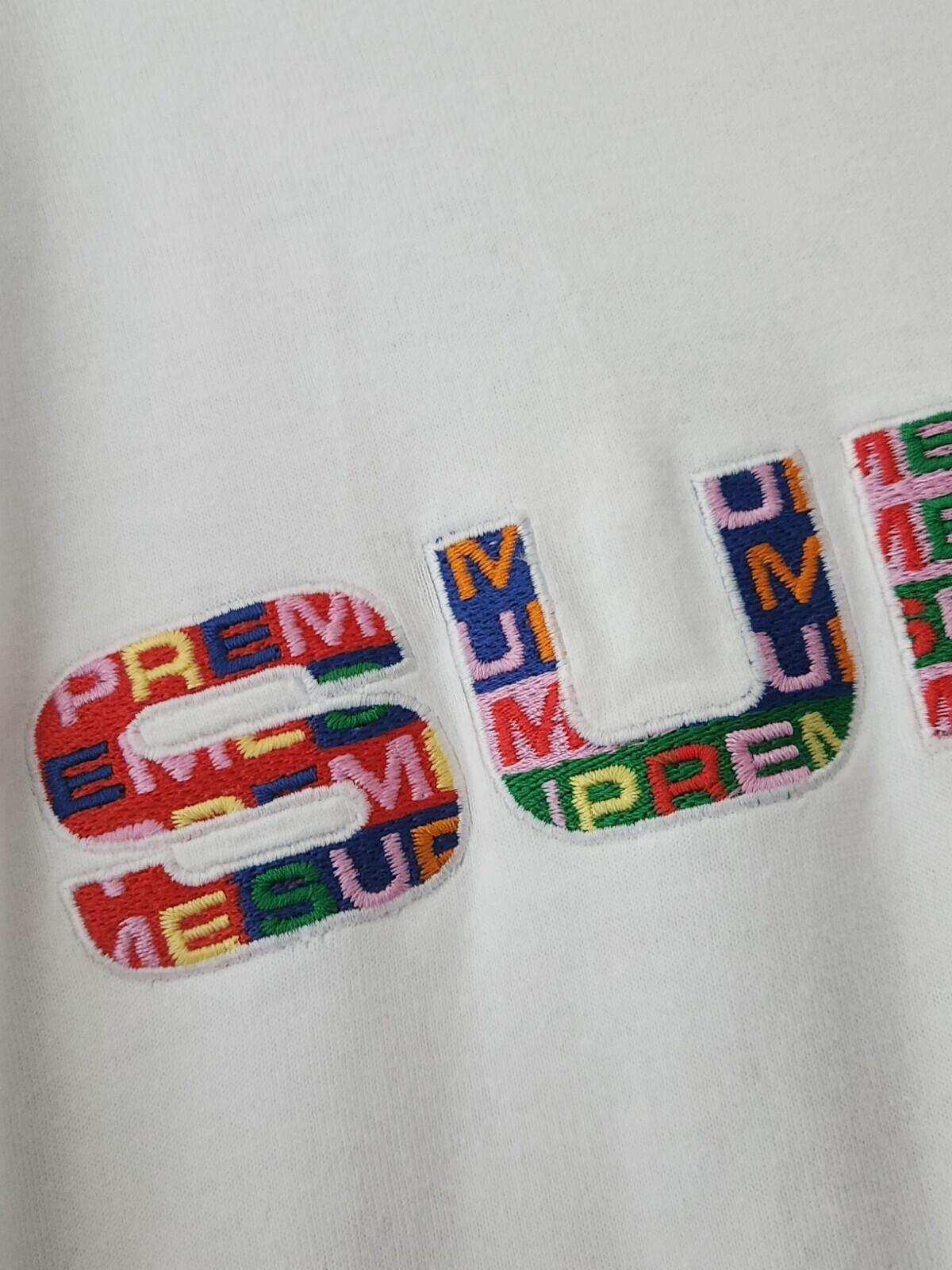 SS20 Supreme Meta logo White Longsleeve top size L large L/S T-shirt tee