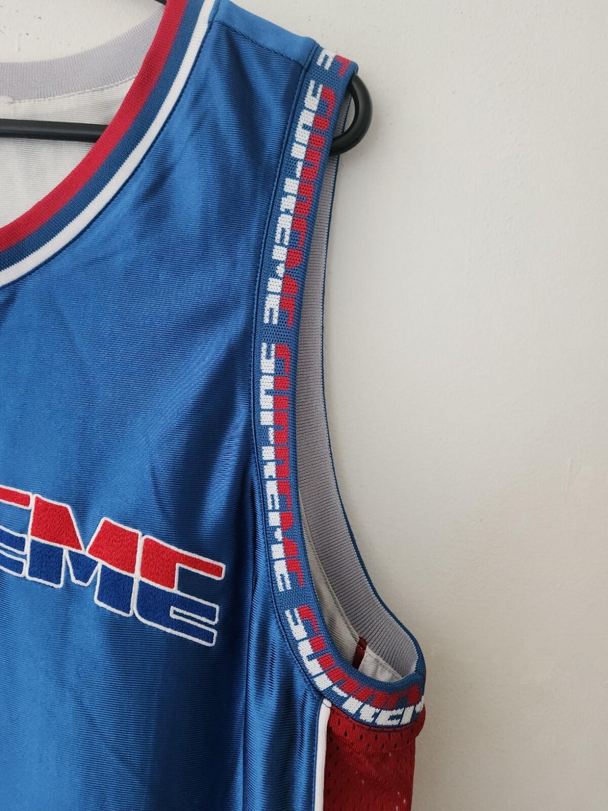 SS22 Supreme Reversible Basketball Jersey Size L Large Royal sleeveless tank top
