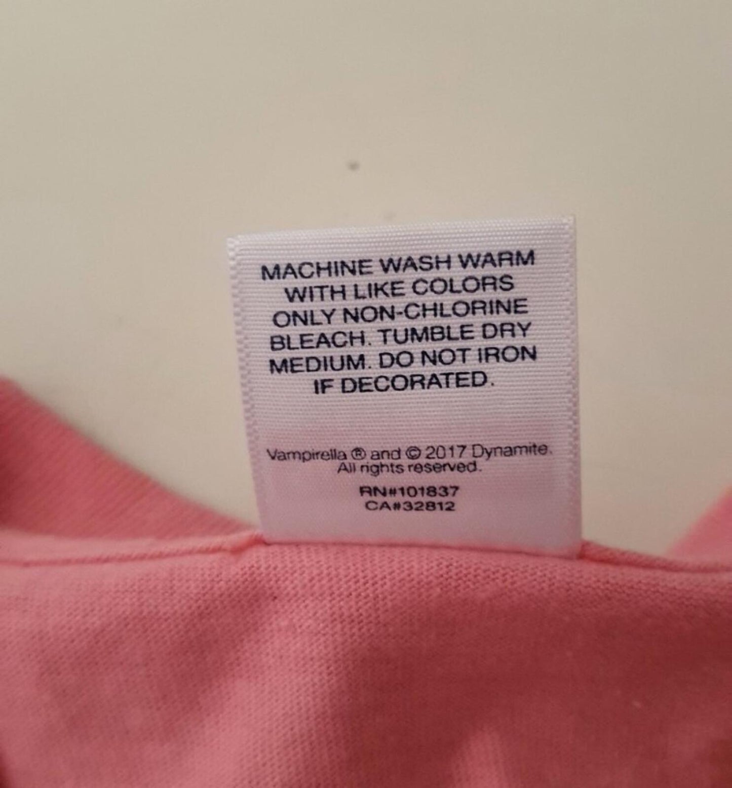 SS17 Supreme Vampirella tee size L large bright coral t-shirt pink