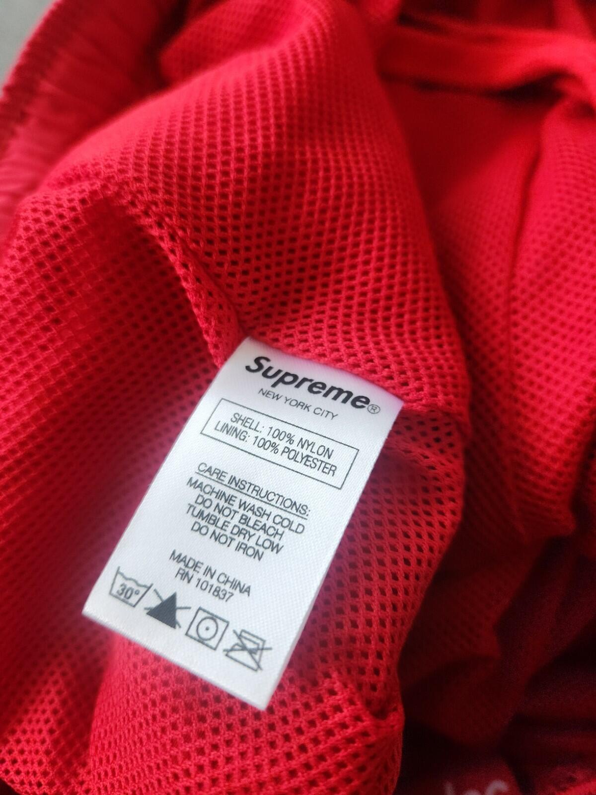 SS19 Supreme Nylon Trail Pant Red Size M